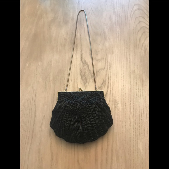 Vintage black beaded bag - Picture 2 of 6